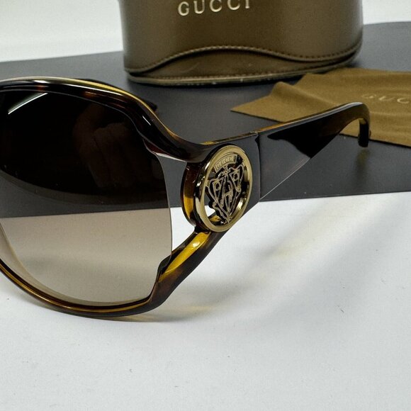 GUCCI Sunglasses Butterfly Tortoise shell GG 3061/S Italy 1934 Knight Logo main image 13
